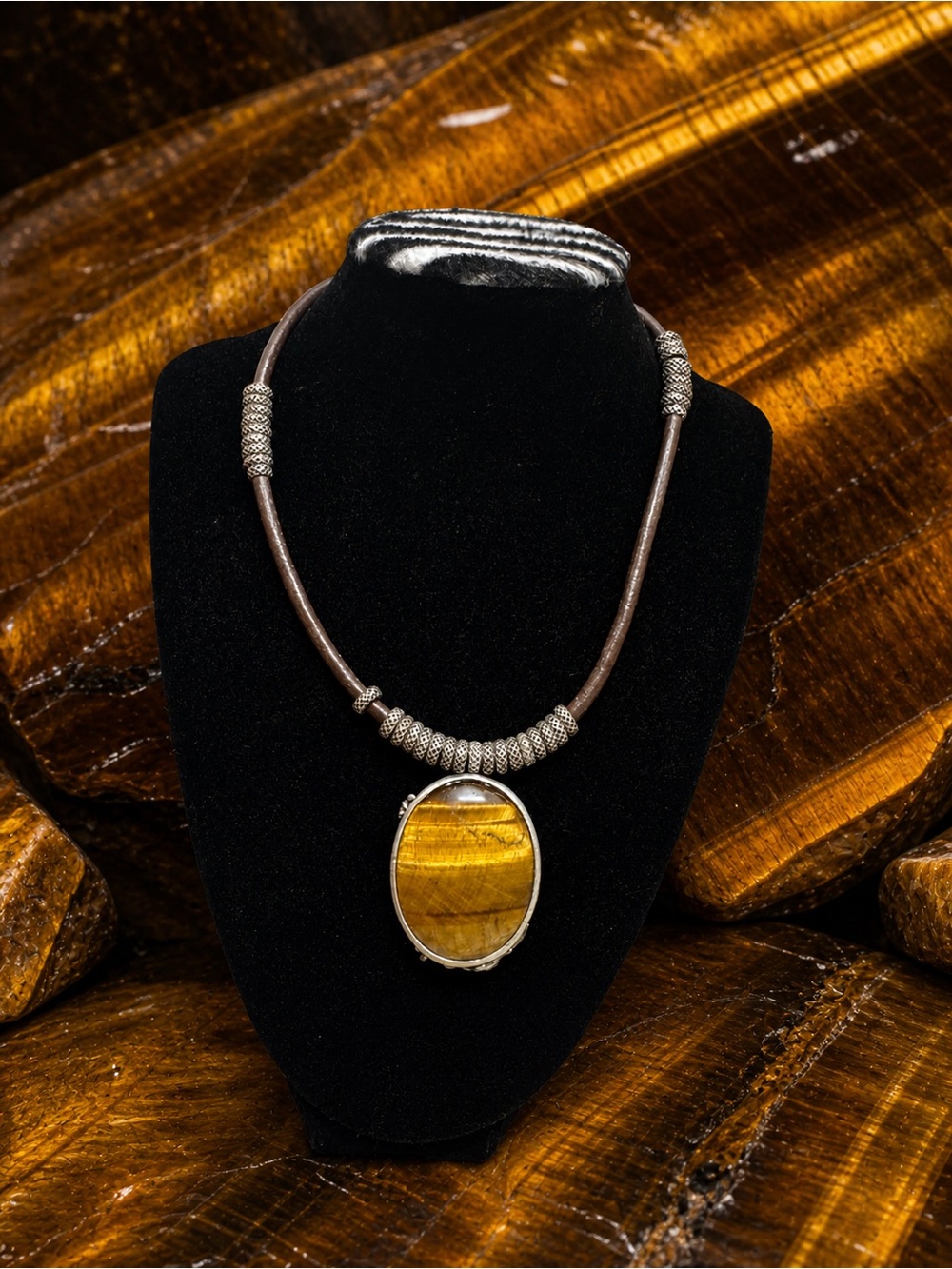 Lucky Brand Tigers eye necklace
